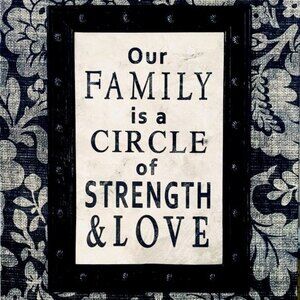 Home Decor Family Circle of Strength Canvas Picture